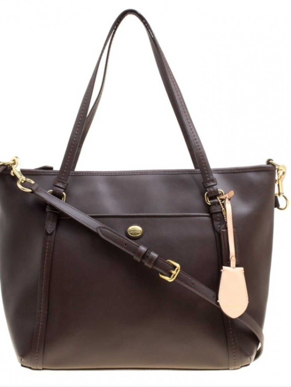 COACH PEYTON leather Tote. Chocolate Brown. Never Used